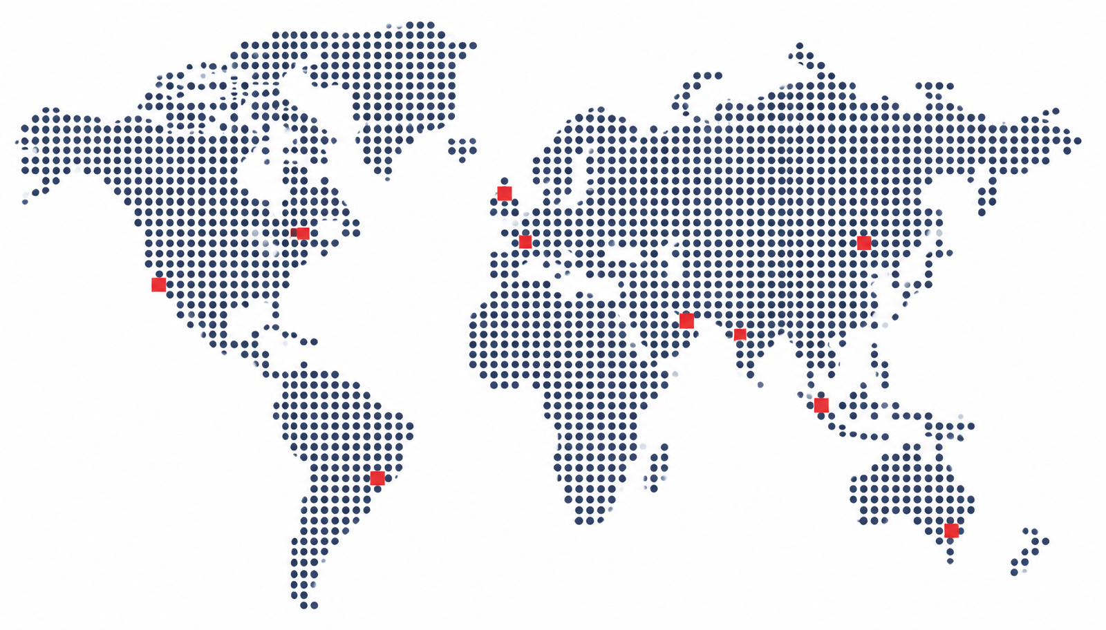 Dotted world map highlighting Nangia Group locations across the UAE, India, UK and global markets